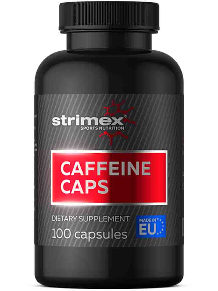 Энергетики Strimex Caffeine 200 мг 100 капс.