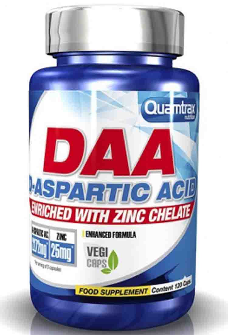 Повышение тестостерона, либидо и гормона роста Quamtrax DAA D-Aspartic Acid 120 капс.