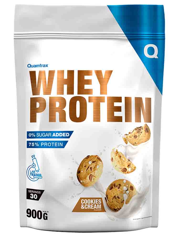 

Протеины Quamtrax Direct Whey Protein 900 гр. клубника