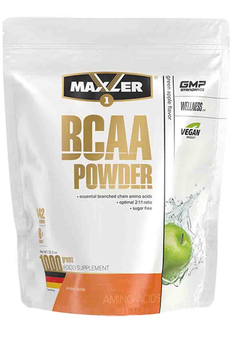BCAA Maxler BCAA Powder Bag 1000 гр. зеленое яблоко