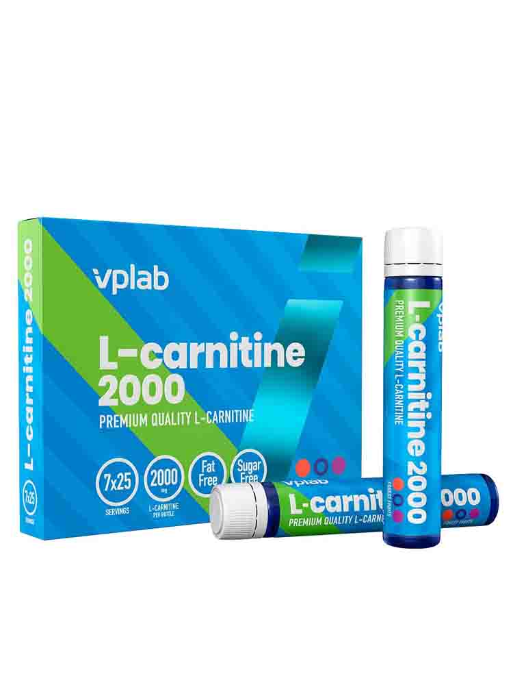 Л-карнитин VPLab Nutrition L-Carnitine 2000 7 ампул х 25 мл. лесные ягоды