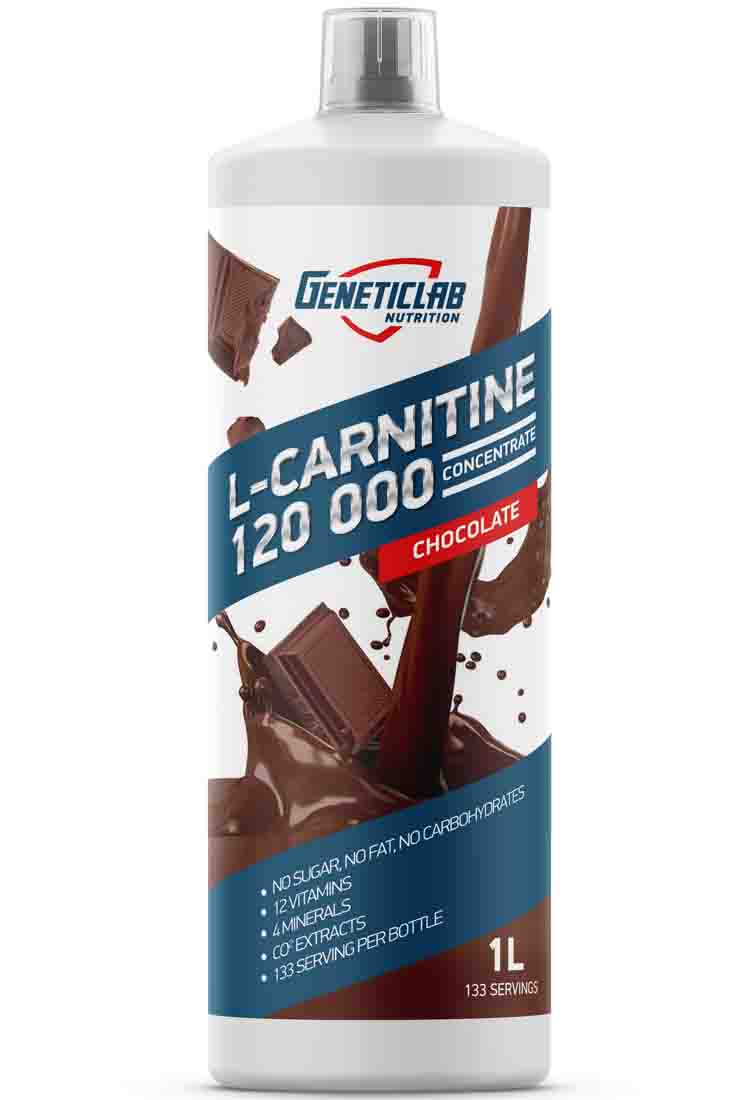 Л-карнитин Geneticlab Nutrition L-CARNITINE concentrate 1000 мл. малина