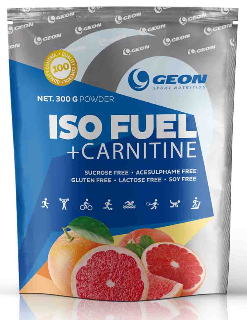 Изотоники и углеводы GEON Iso Fuel+Carnitine 300  гр. черная смородина