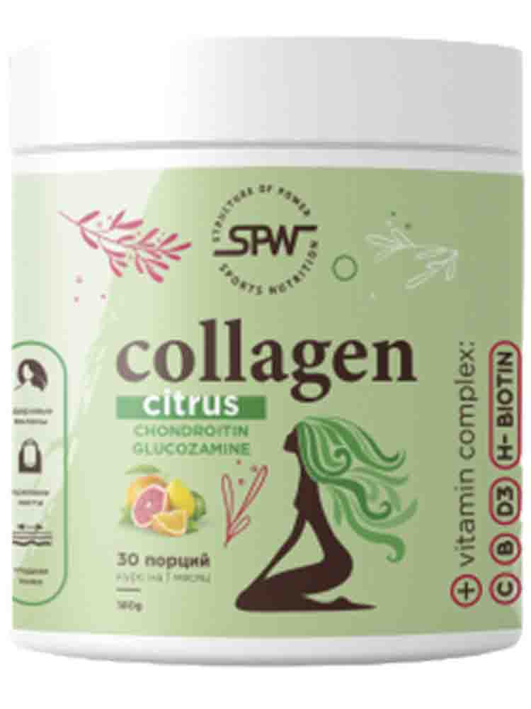 

Витамины и БАДы для суставов SPW Collagen Glucosamine+ Chondroitin+ Vitamin С 180 гр. цитрус