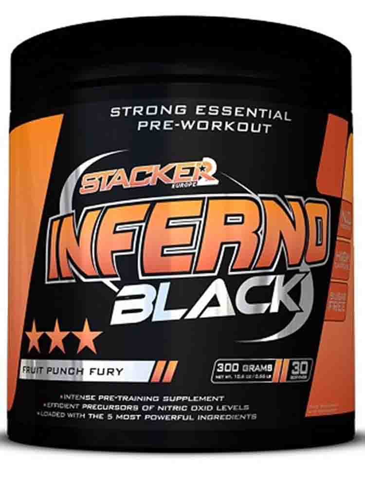 Предтренировочные комплексы Stacker2 Europe Inferno Black 300  гр. лимон-лайм