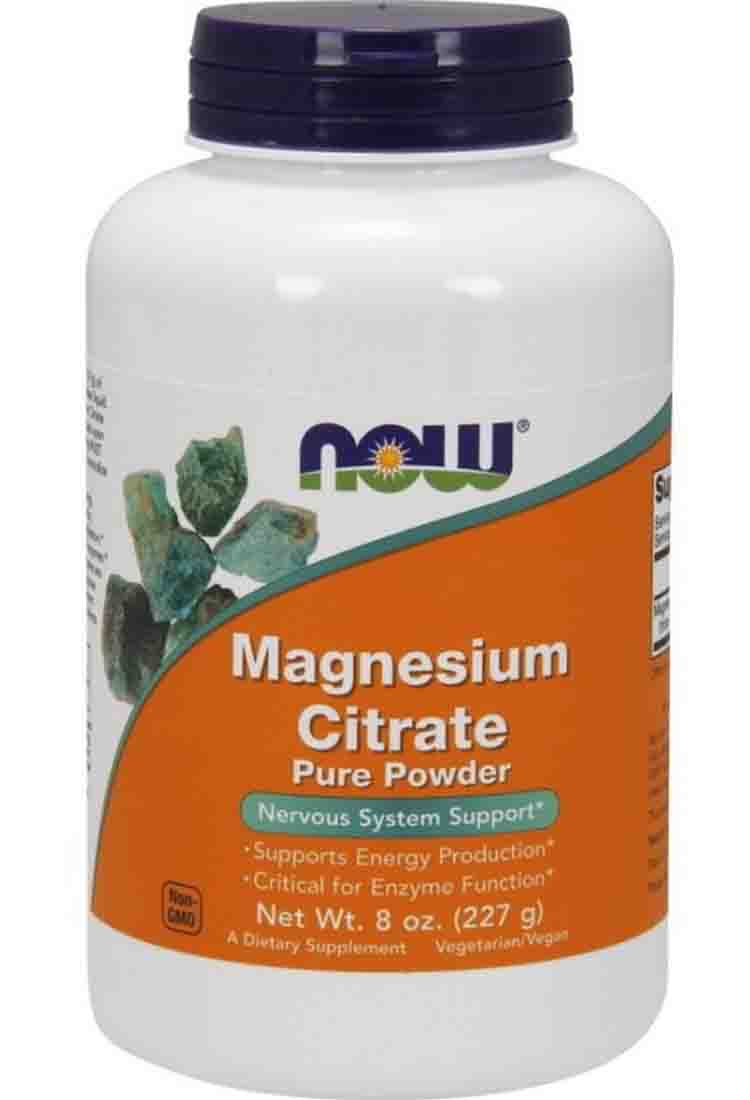 

Минералы NOW Magnesium Citrate Pure Powder 227 гр.