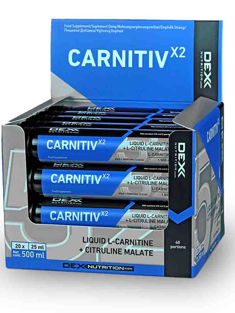 Л-карнитин DEX Nutrition Carnitiv Box 20 х 25 мл. абрикос