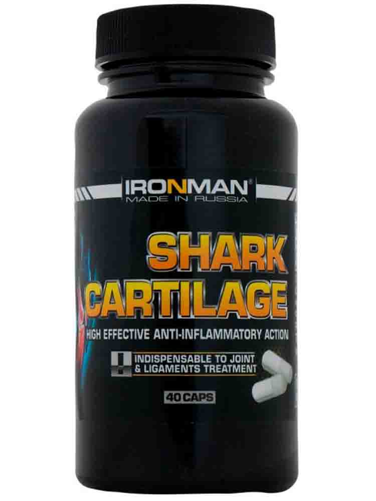 

Препараты для здоровья Ironman Shark Cartilage 40 капс.