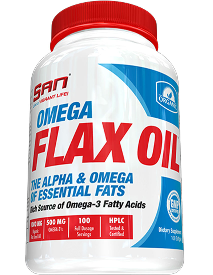 

Жирные кислоты SAN Omega Flax Oil 100 гел.капс.