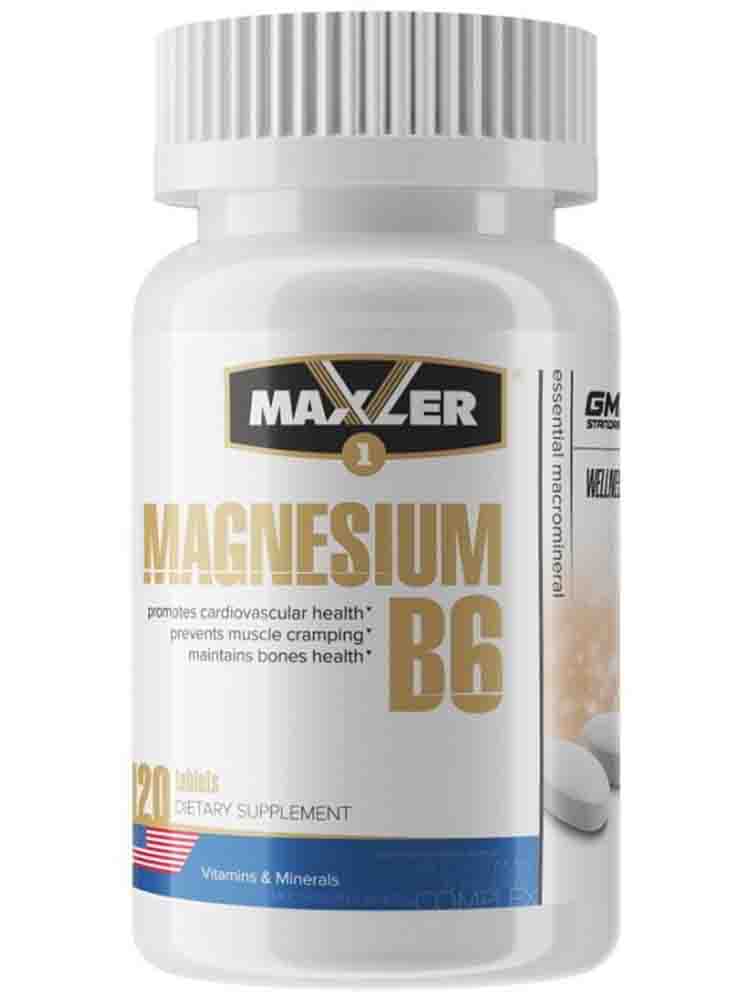 Минералы Maxler Magnesium B6 120 табл.