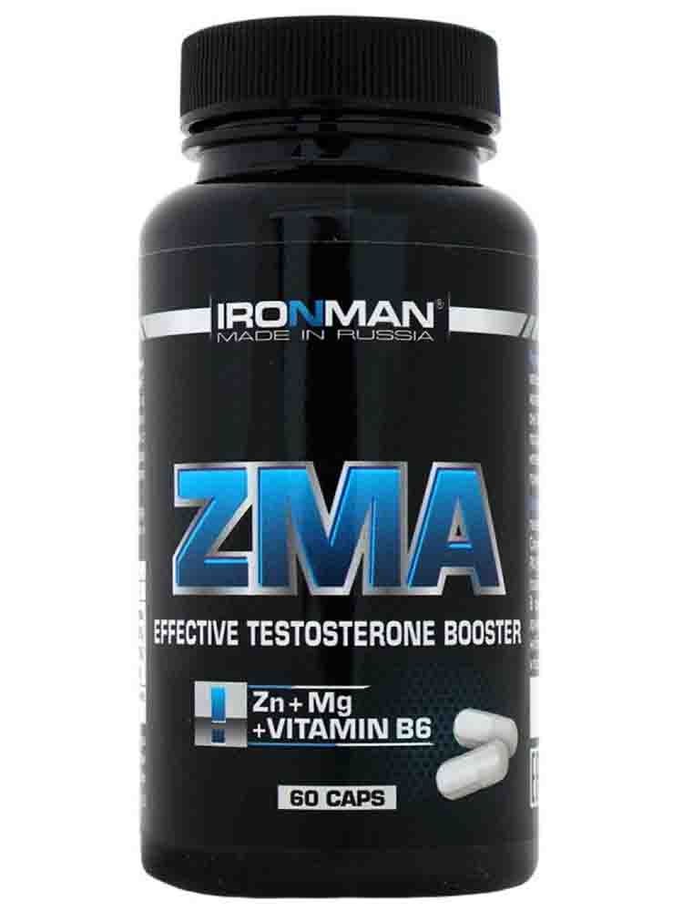Повышение тестостерона, либидо и гормона роста Ironman ZMA 60 капс.