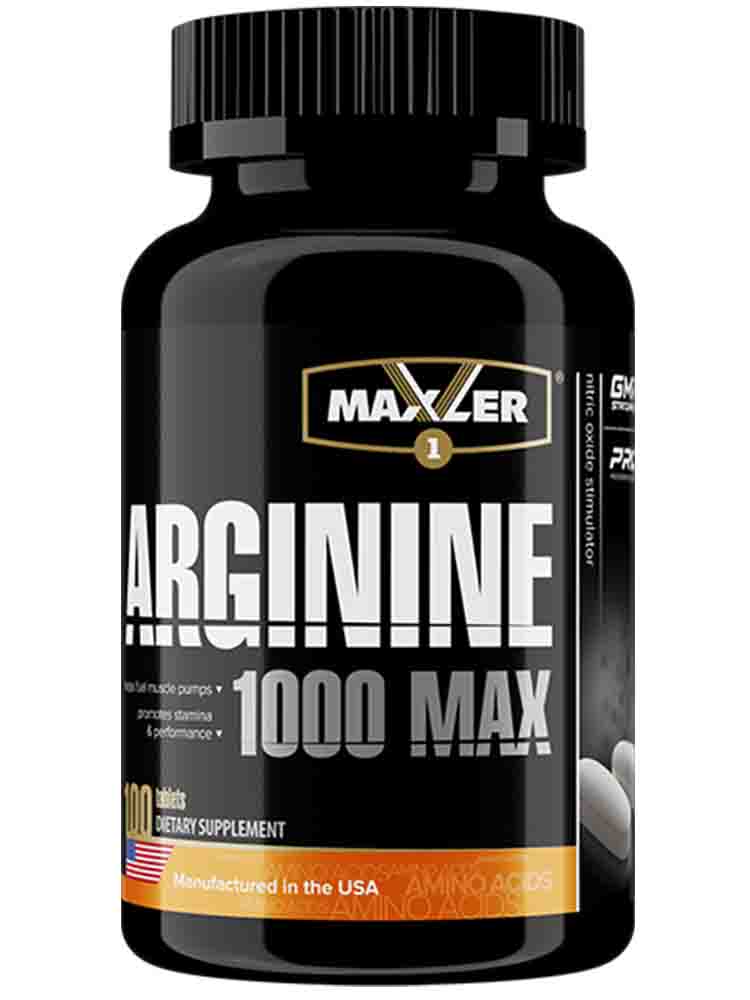 Аминокислоты Maxler (Макслер) Arginin 1000 100 табл