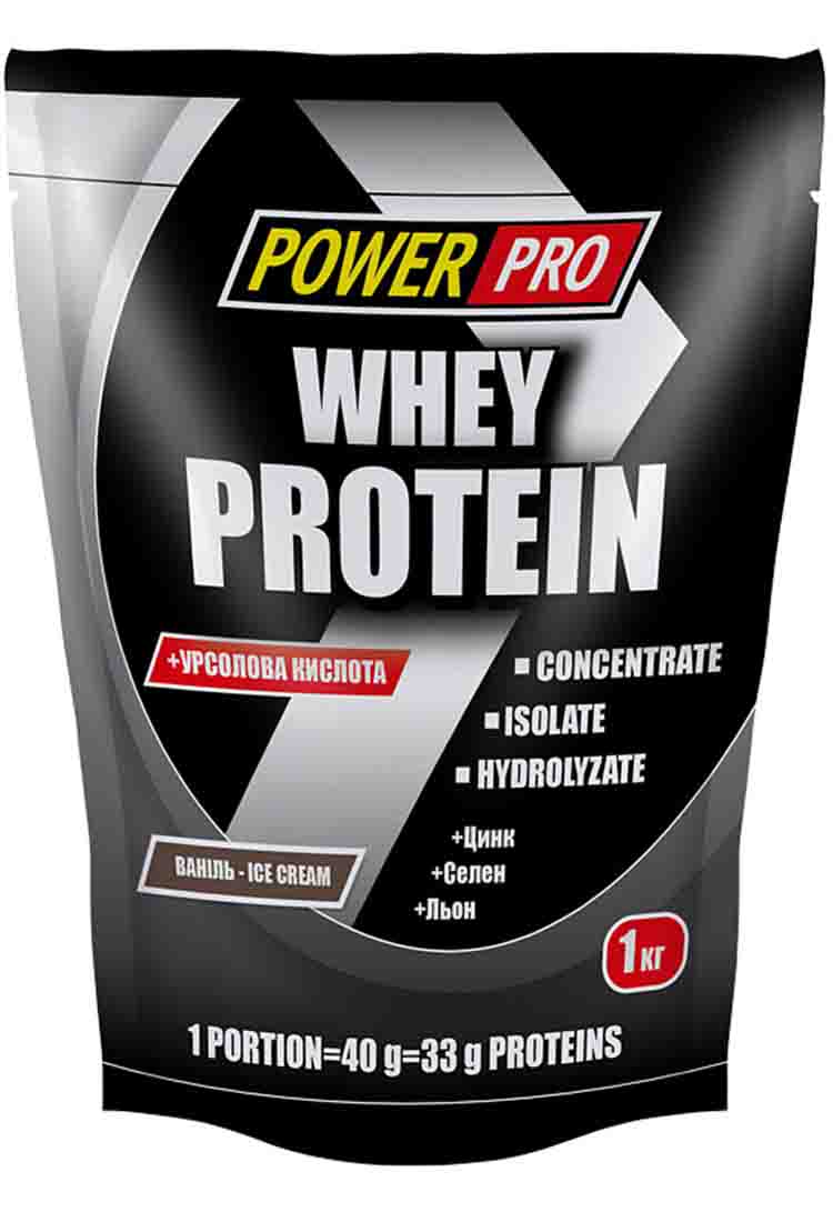 Протеины POWER PRO Whey Protein 1000 гр. банан