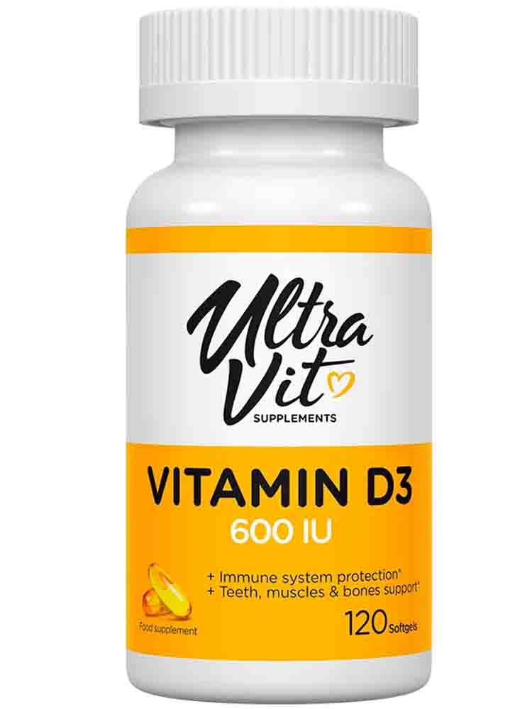 Отдельные витамины UltraVit UltraVit Vitamin D Caps 120 капс.