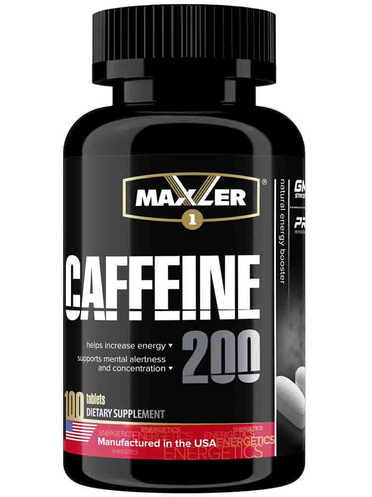 Энергетики Maxler (Макслер) Caffeine 200 mg 100 табл.