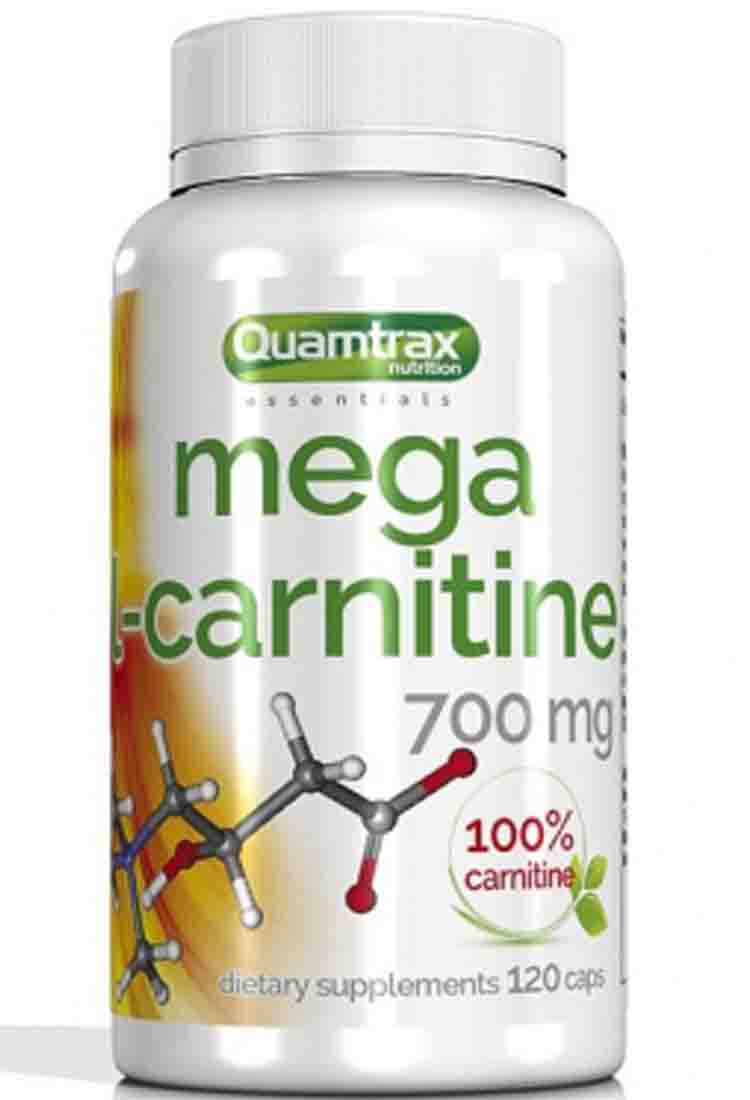 

Л-карнитин Quamtrax Mega L-Carnitine 700 мг. 120 капс.