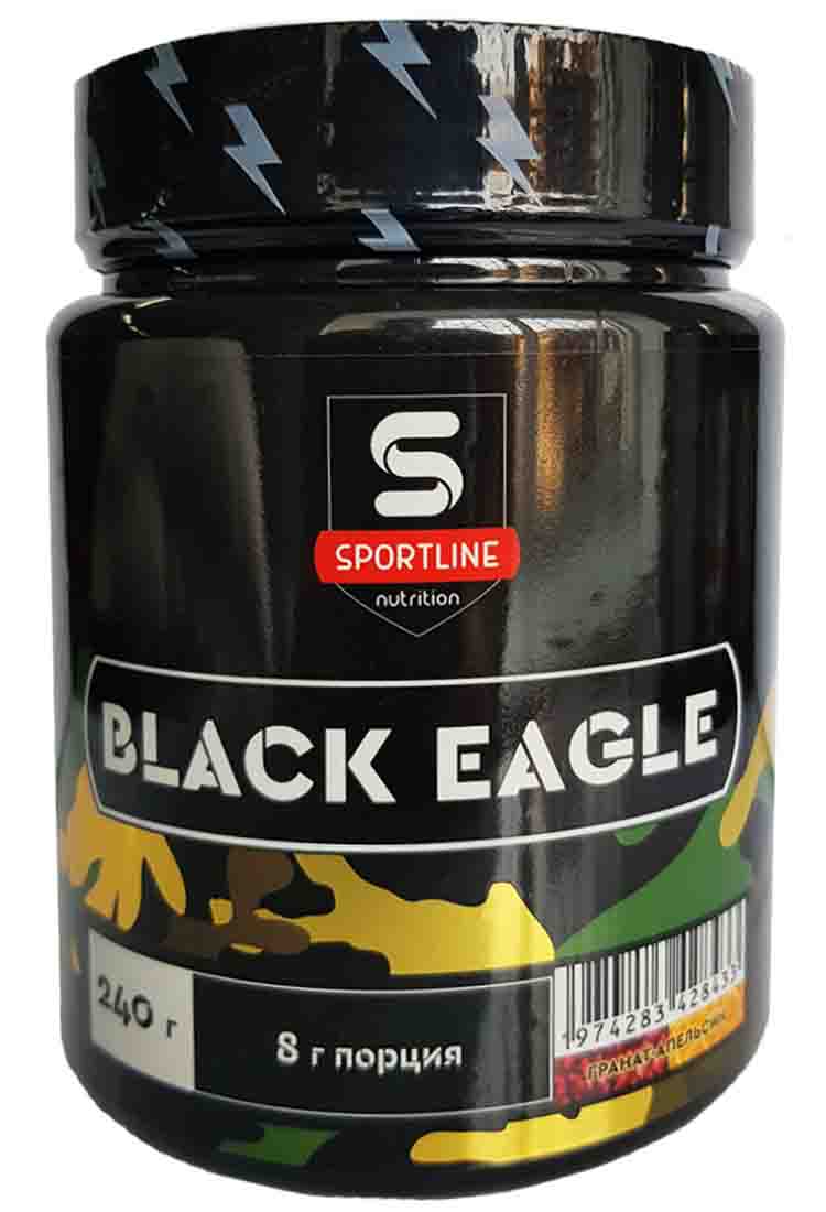 Предтренировочные комплексы Sportline Nutrition Black Eagle 240 гр. апельсин-гранат
