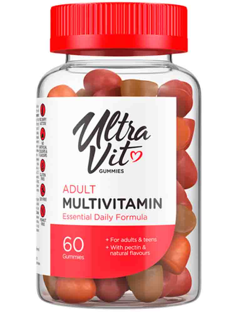 

Витаминные комплексы UltraVit Gummies Adult Multivitamin 60 жев. табл.