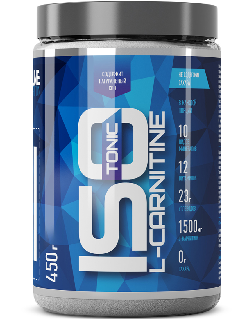 Изотоники и углеводы R-Line ISOtonic L-Carnitine 450 гр. яблоко