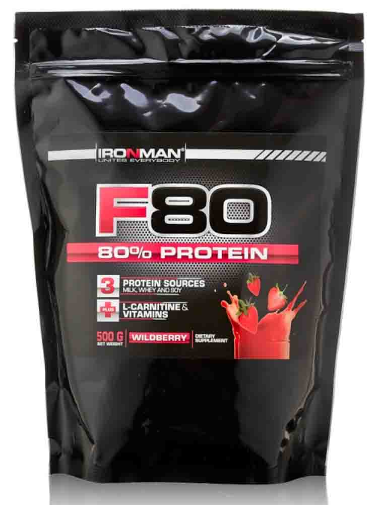 Протеины Ironman F-80 500 гр. земляника