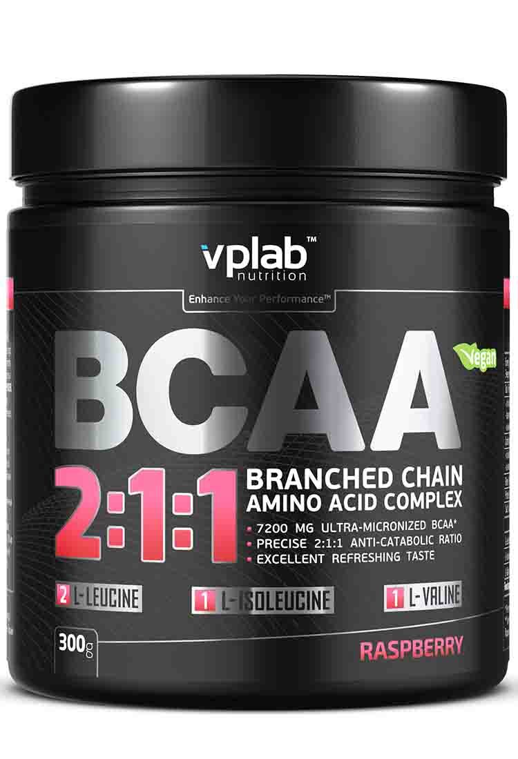 BCAA VPLab Nutrition BCAA 2:1:1 300  гр. красный апельсин