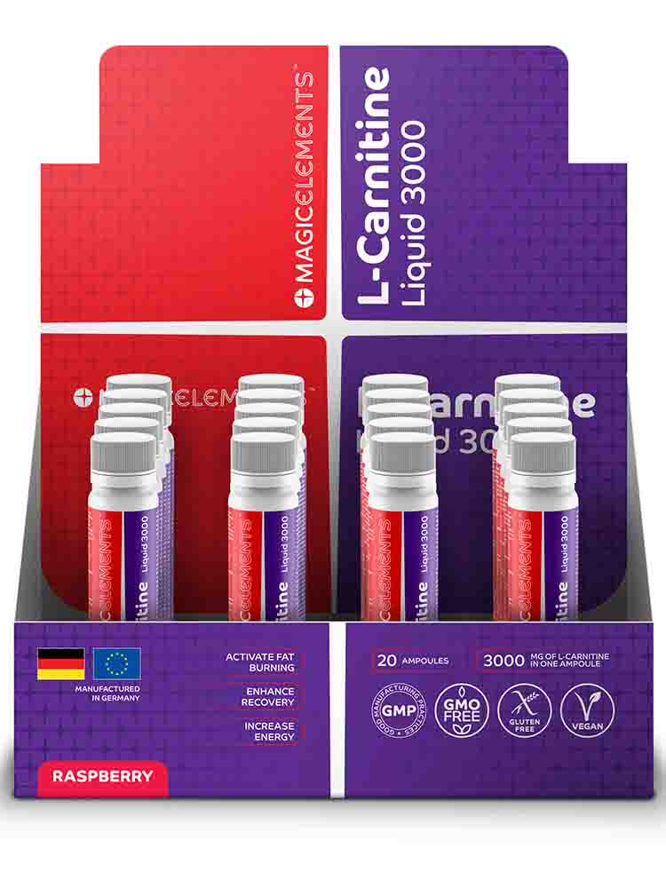 

Л-карнитин Magic Elements L-Carnitine Liquid Ampule 3000 20 амп. х 25 мл. малина