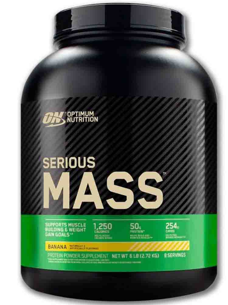 Гейнеры Optimum Nutrition Serious Mass 2727 гр. клубника