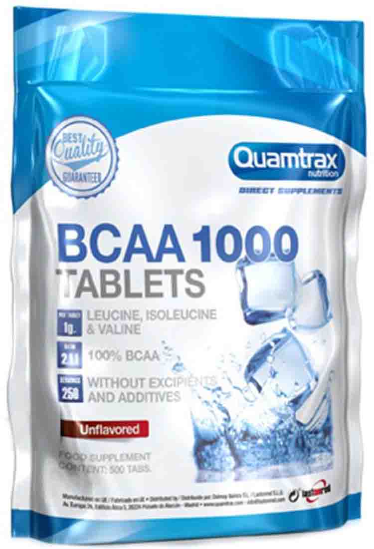 

BCAA Quamtrax BCAA 1000 Tablets 500 капс. нейтральный