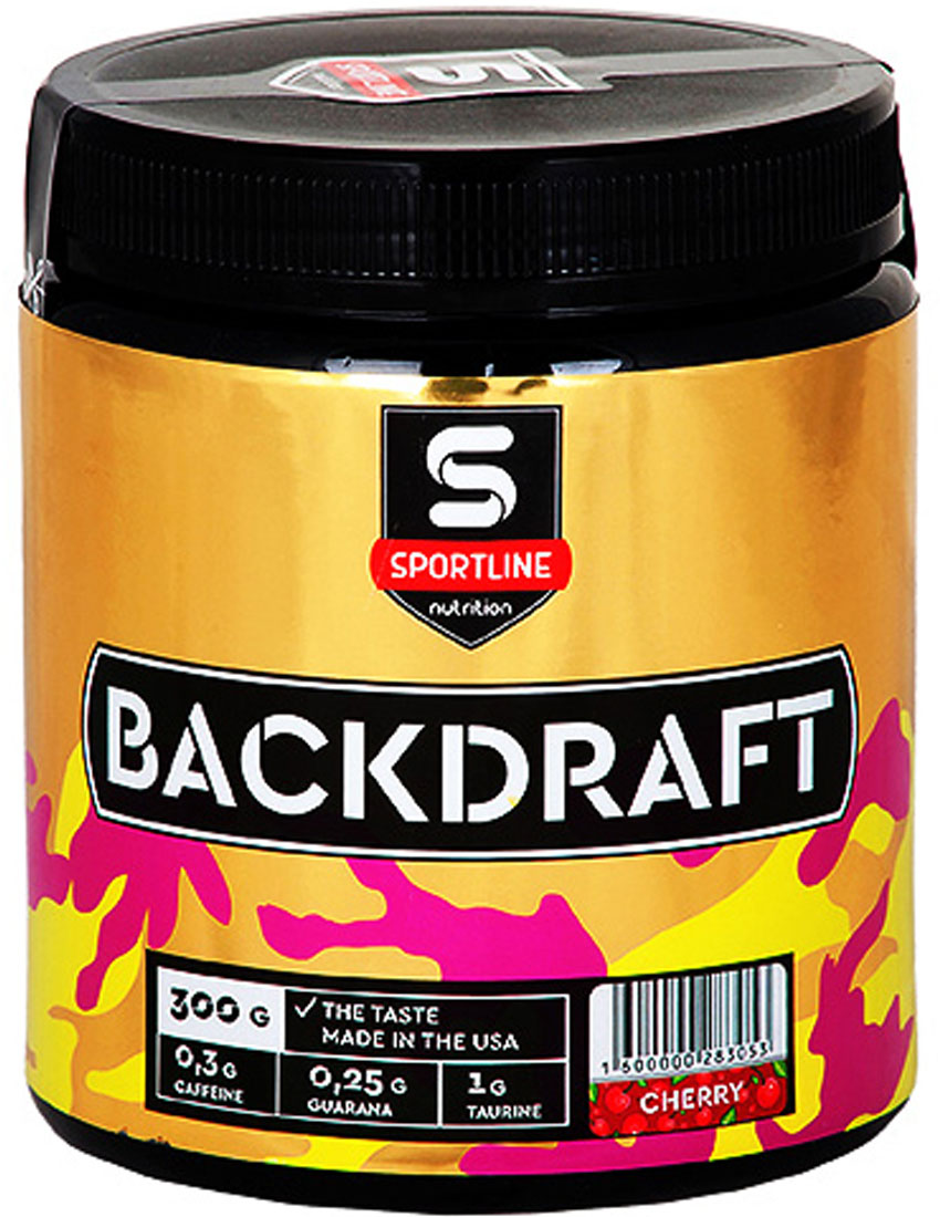 Энергетики Sportline Nutrition Backdraft 300 гр. черная смородина