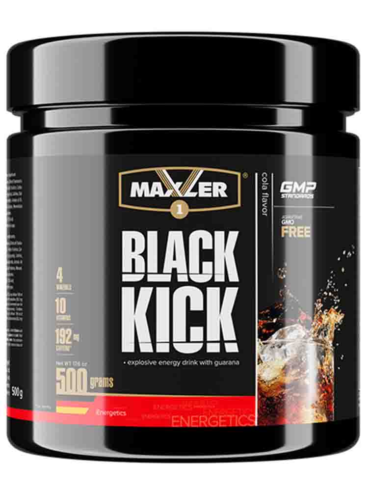 

Энергетики Maxler (Макслер) Black Kick банка 500 гр. вишня