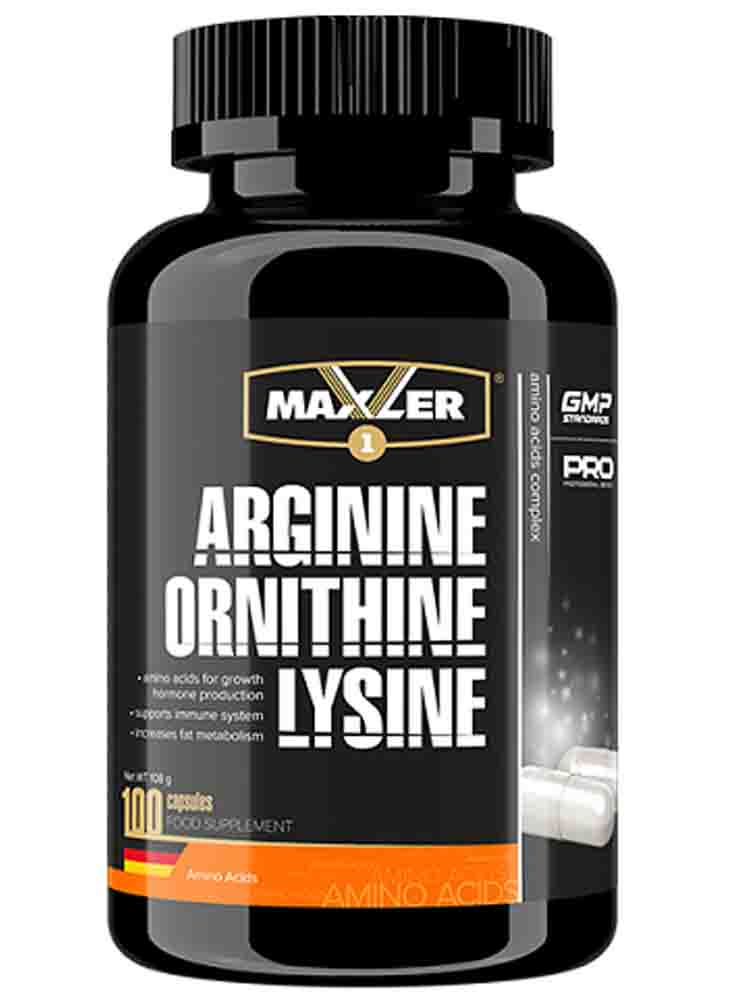 

Отдельные аминокислоты Maxler Arginine Ornithine Lysine 100 капс.