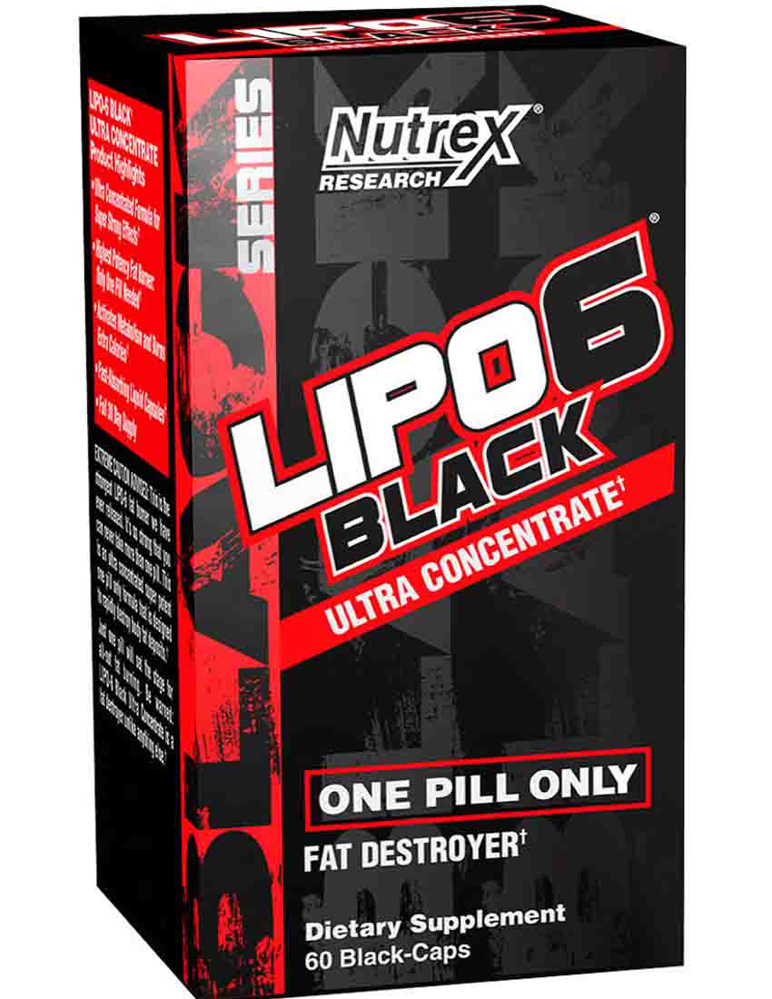 Жиросжигатели Nutrex Lipo-6 Black Ultra Concentrate 60 капс.