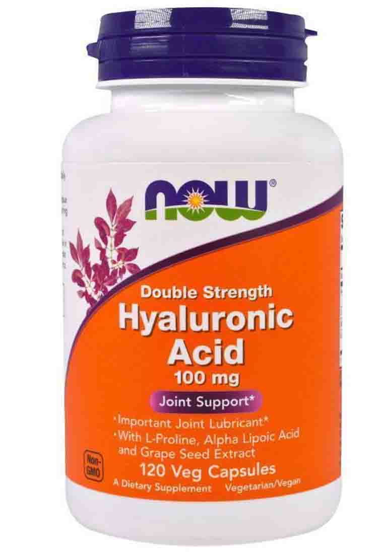 

Витамины и БАДы для суставов NOW Hyaluronic Acid Double Strength 60 капс.