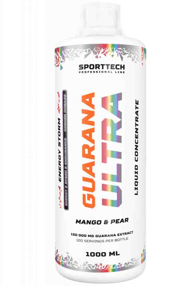 

Энергетики SPORTTECH Guarana ULTRA 500 мл. манго-груша