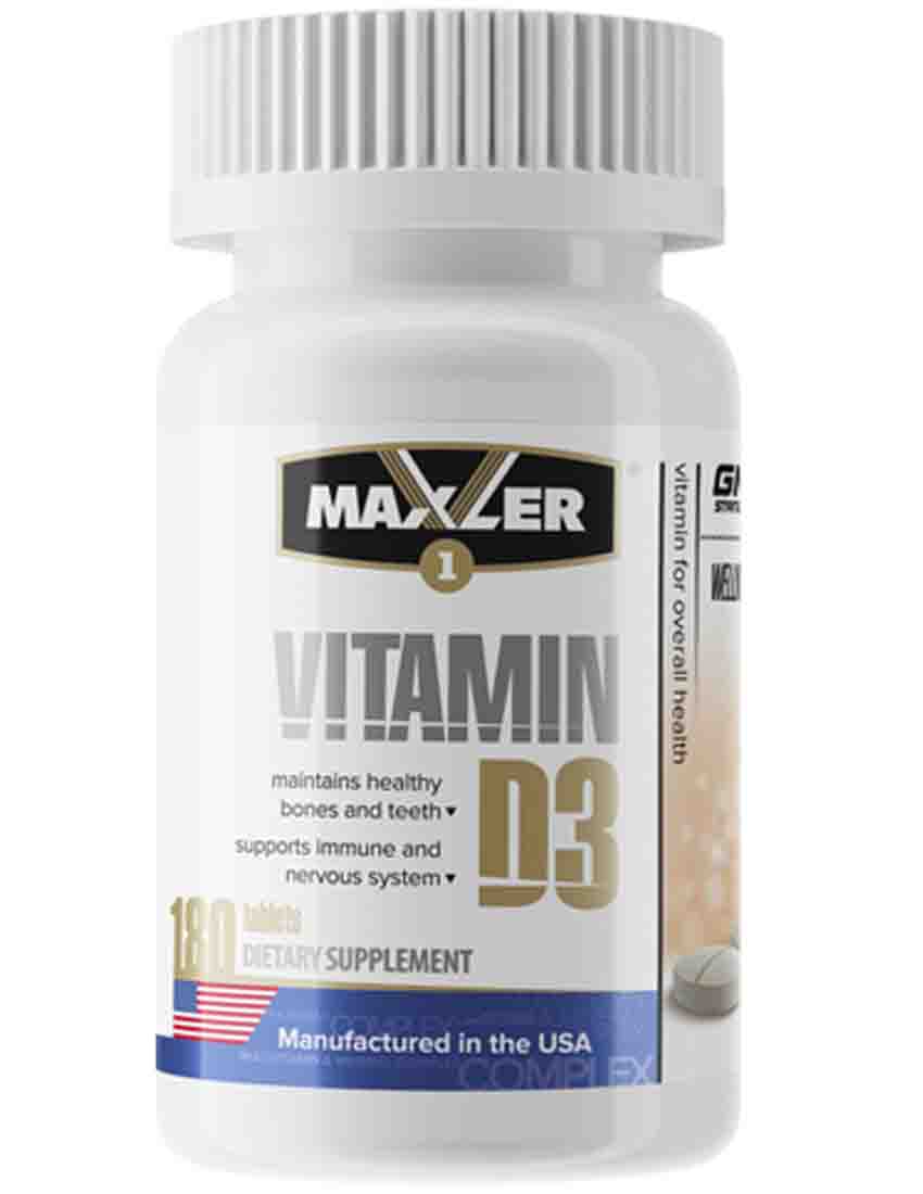Отдельные витамины Maxler (Макслер) Vitamin D3 180 табл.
