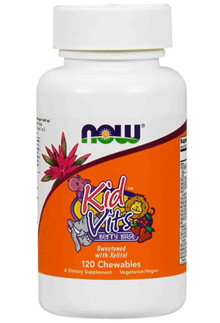 Витаминные комплексы NOW Kid Vits Berry Blast 120 жеват.табл ягода