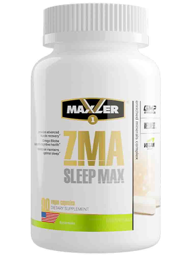 Повышение тестостерона, либидо и гормона роста Maxler (Макслер) ZMA Sleep Max 90 капс.