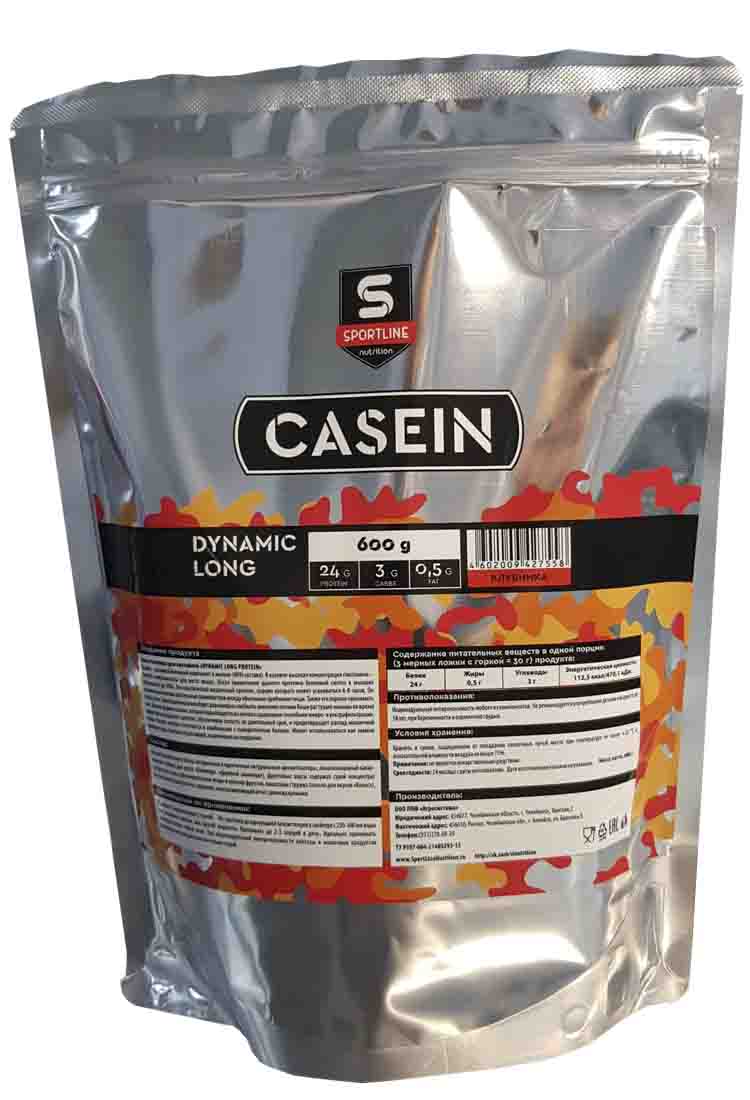 

Протеины Sportline Nutrition Dynamic Long Casein Protein 600 гр. банан