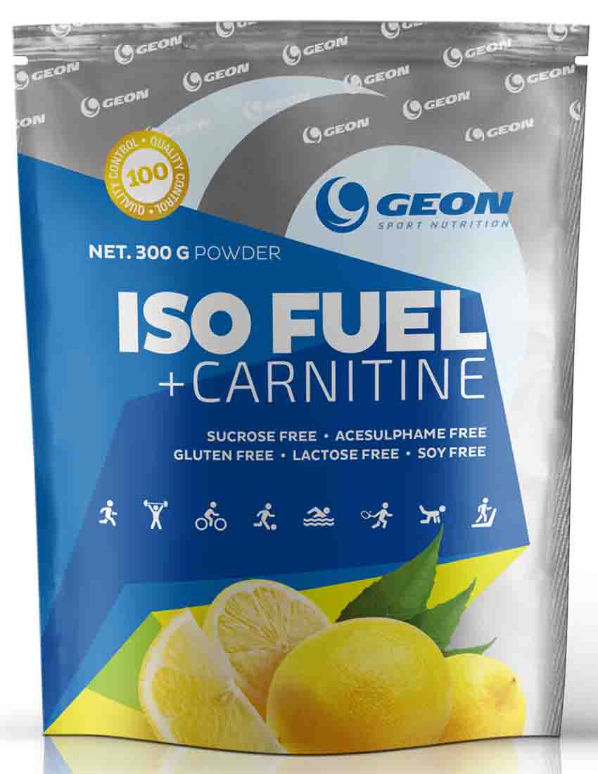 Изотоники и углеводы GEON Iso Fuel+Carnitine 300 гр. лимон