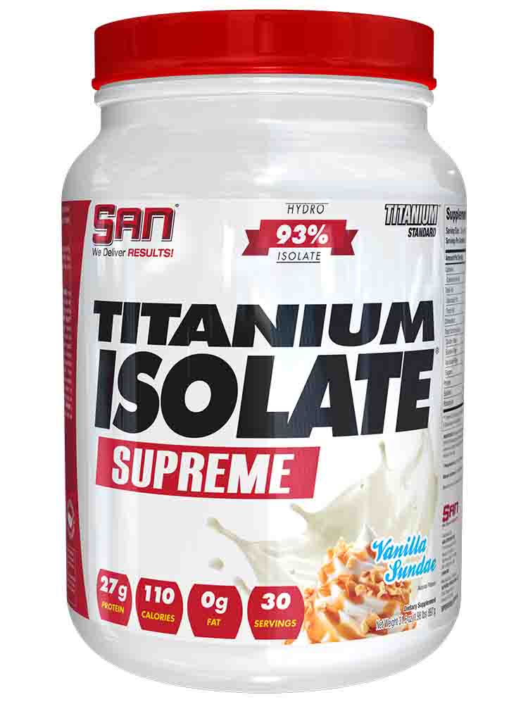 Протеины SAN Titanium Isolate Supreme 908 гр. праздничный торт