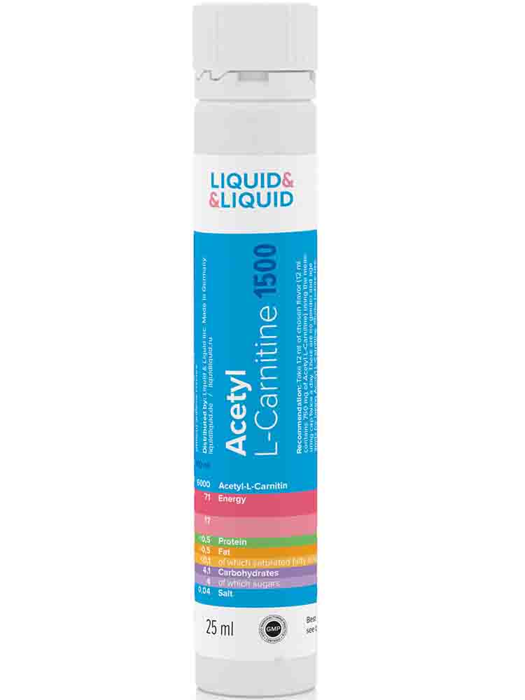 

Л-карнитин Liquid & Liquid Acetyl L-Carnitine 1500 25 мл. красная ягода
