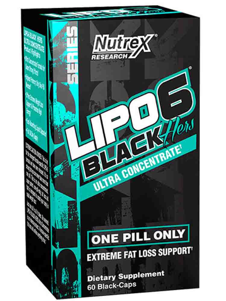 Жиросжигатели Nutrex Lipo-6  Black Hers Ultra Concentrate 60 капс.