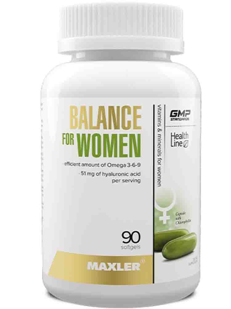 Витаминные комплексы Maxler (Макслер) Balance for Women 90 гел.капс.