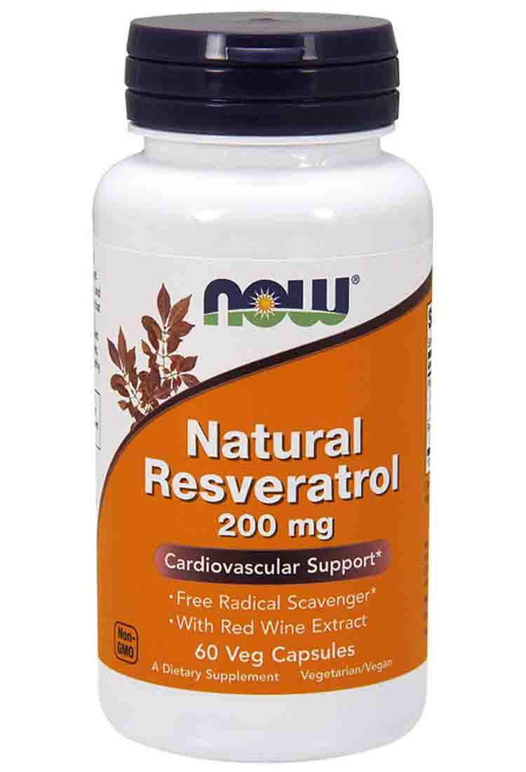 

Препараты для здоровья NOW Natural Resveratrol 200 mg 60 капс.