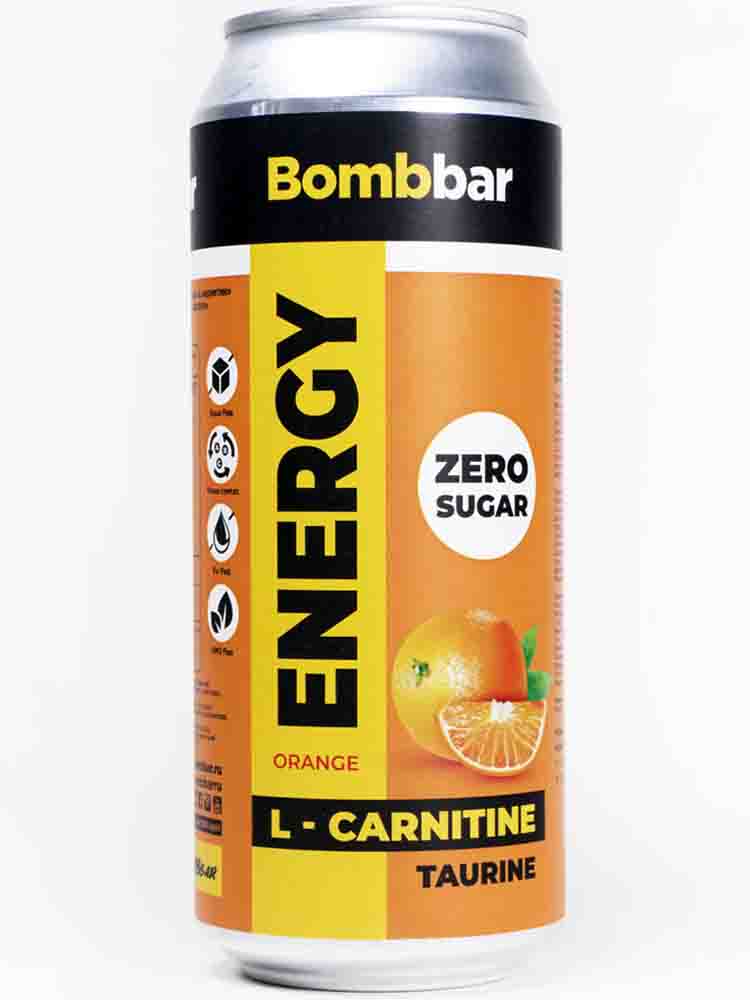 Л-карнитин BombBar Напиток L-Carnitine 500 мл. апельсин