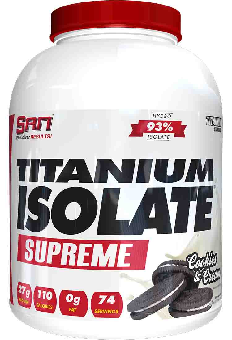 Протеины SAN Titanium Isolate Supreme 2270 гр. клубничный йогурт