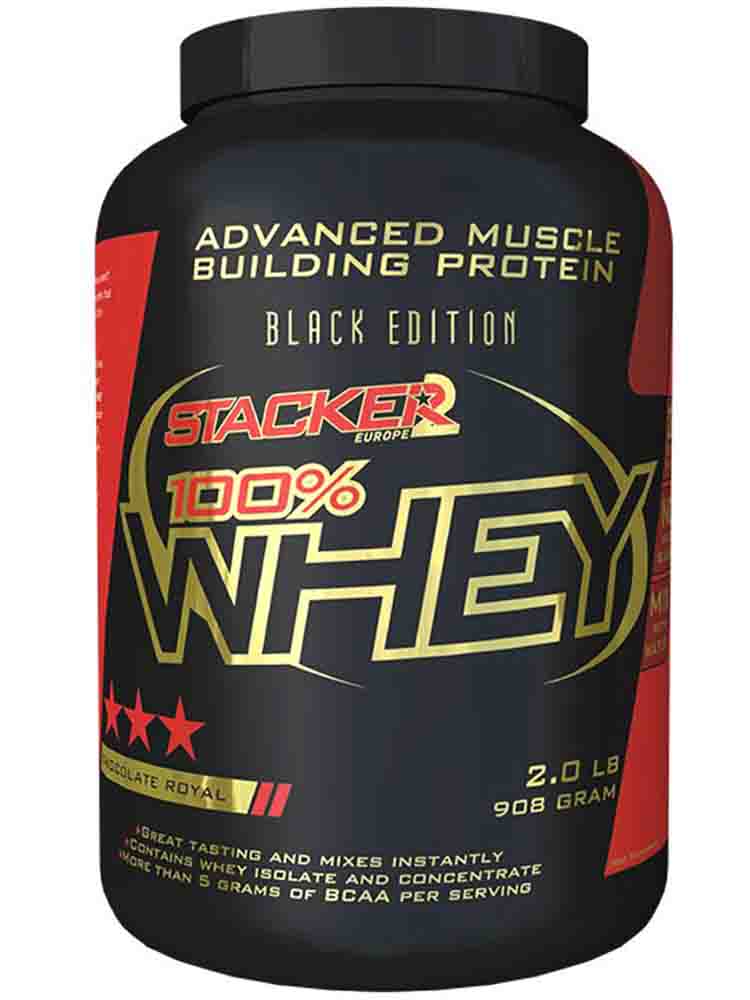 Протеины Stacker2 Europe 100% Whey 908 гр. страчиателла