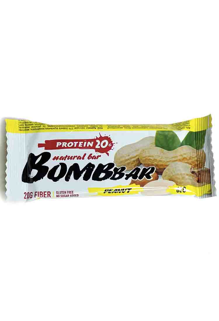 Протеиновые батончики BombBar Протеиновый батончик BOMBBAR 60 гр. грецкие орехи с мёдом