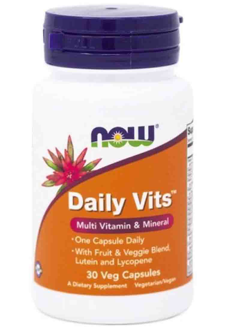 Витаминные комплексы NOW Daily Vits Multi 30 капс.