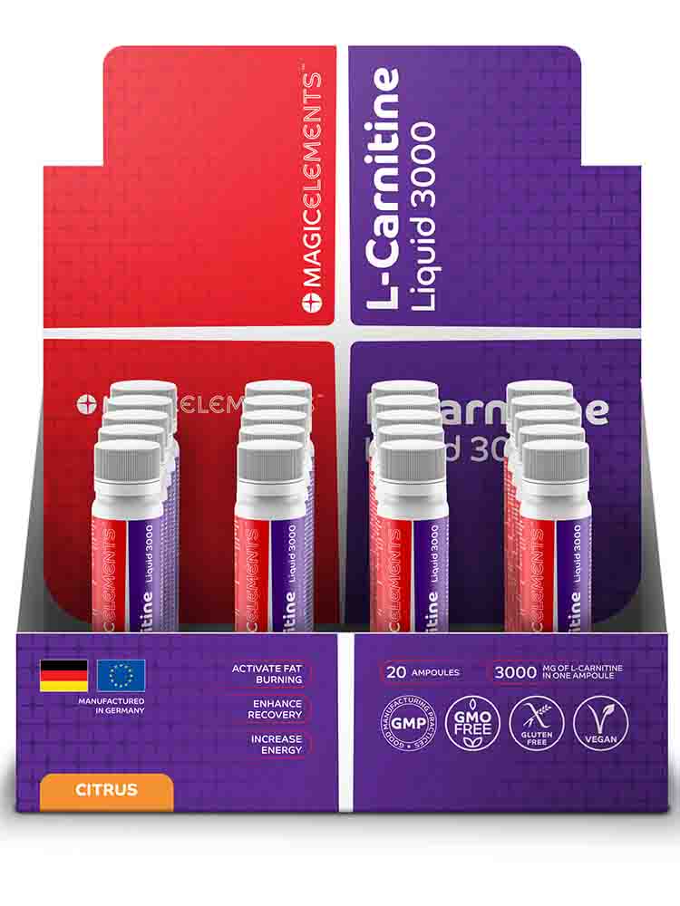 Л-карнитин Magic Elements L-Carnitine Liquid Ampule 3000 20 амп. х 25 мл. цитрус